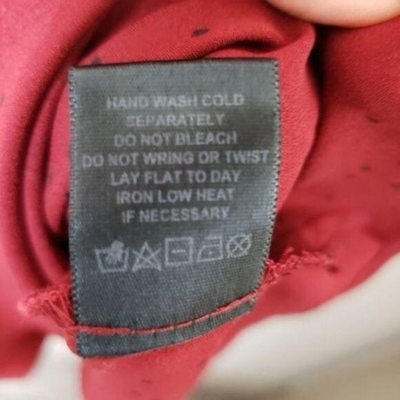 August 1 Eight v-neck asymmetrical tuck satin dress size medium - Picture 9 of 15